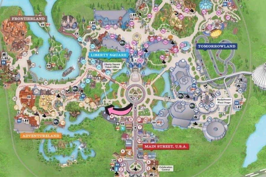 disney world magic kingdom maps
