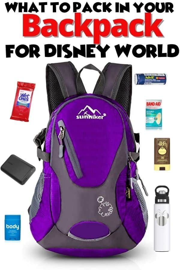 What to Pack for Disney World in Your Backpack - Disney Insider Tips