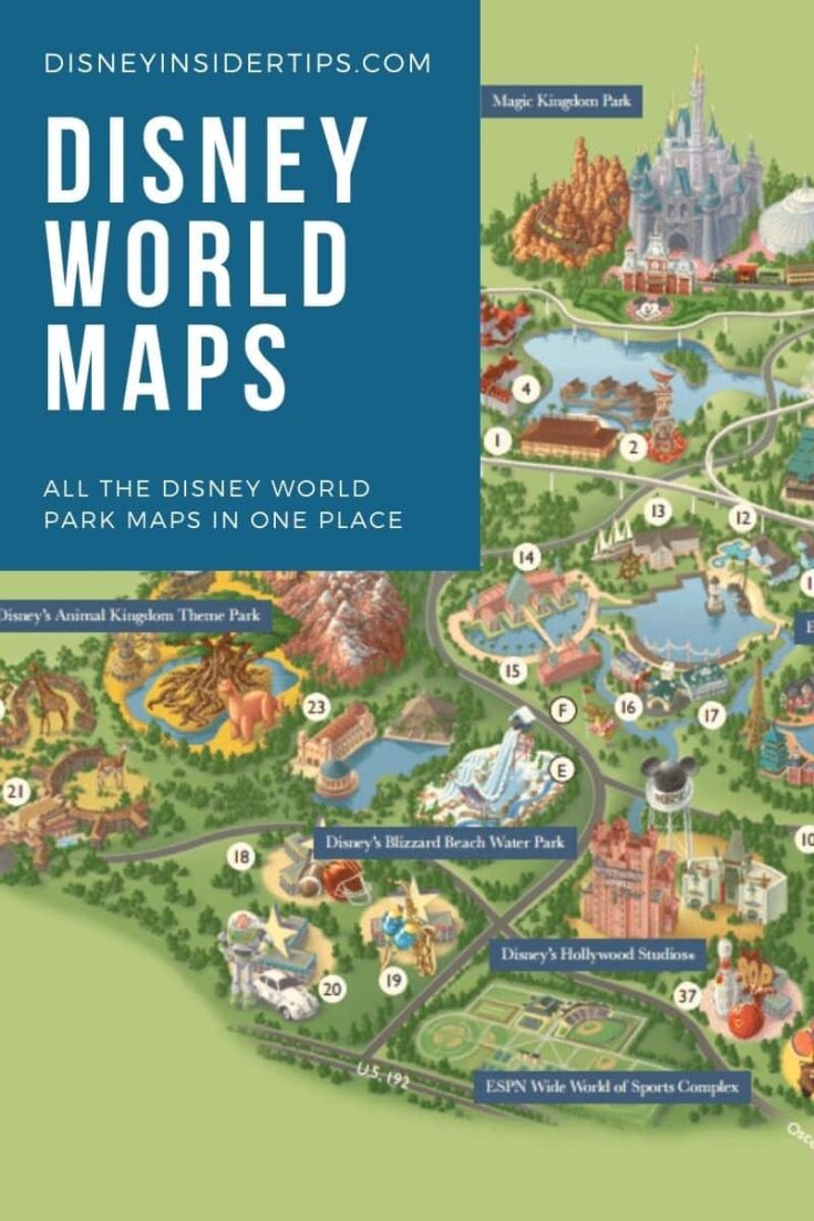 2024 Disney World Map Disney Insider Tips