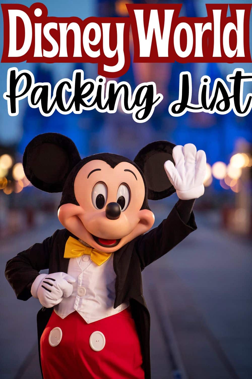Disney Packing List