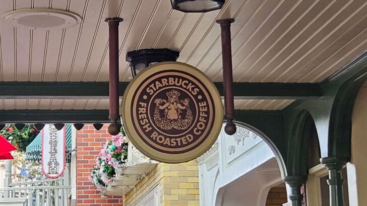 Magic Kingdom Starbucks Sign